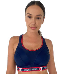 Shock Absorber Ultimate Run Wirefree High Impact Sports Bra - Athletic Navy Bras 