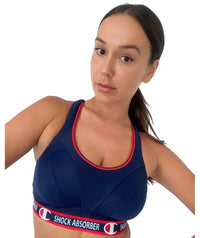 Shock Absorber Ultimate Run Wirefree High Impact Sports Bra - Athletic Navy Bras 