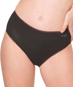 Sloggi GO High Waist 2 Pack Brief - Black Knickers 