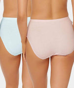 Sloggi Hikini 2 Pack Brief - Skintone/Turquoise Knickers 