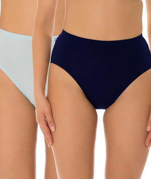 Sloggi Hikini 2 Pack Midi Brief - Blue/Navy Knickers 