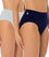 Sloggi Hikini 2 Pack Midi Brief - Blue/Navy Knickers 