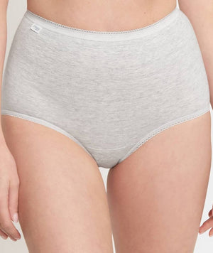 Sloggi Maxi Brief 2 Pack - Light Grey Melange Knickers 