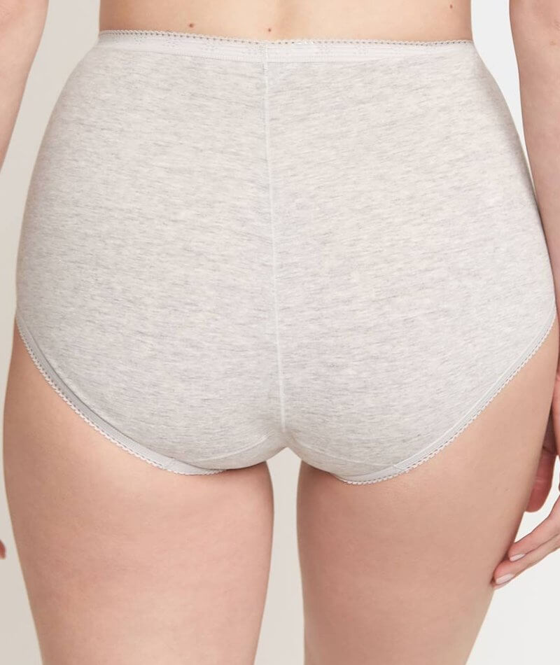 Sloggi Maxi Brief 2 Pack - Light Grey Melange Knickers 