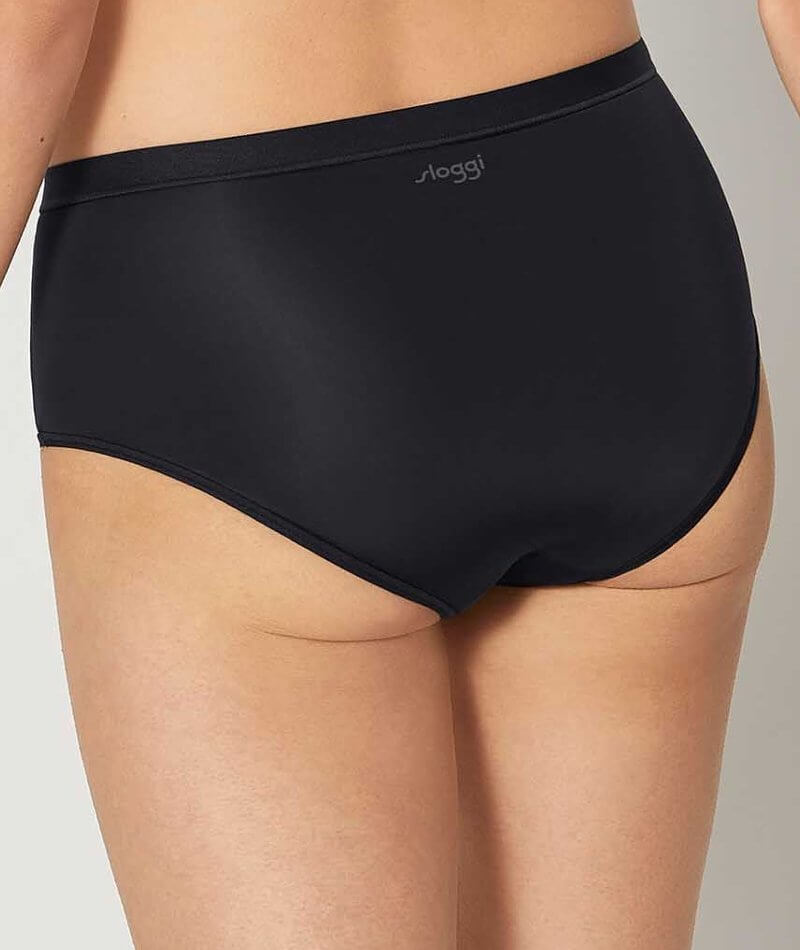 Sloggi WOW Comfort 2.0 High Waist Brief - Black Knickers 