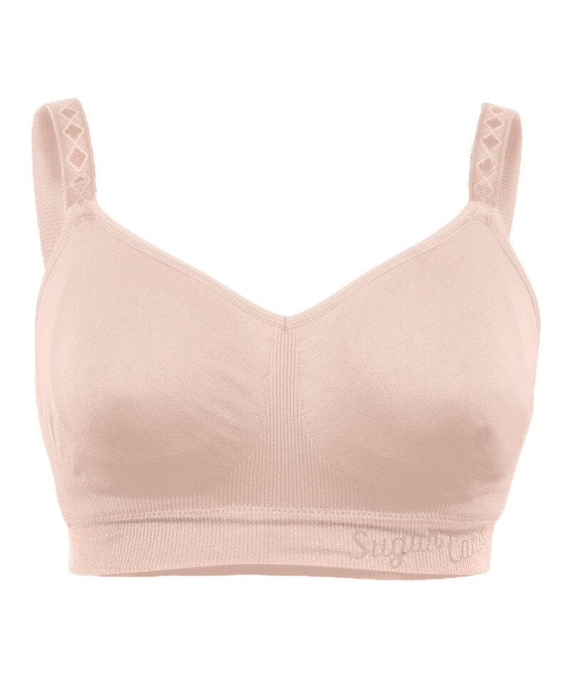 Sugar Candy Lux Fuller Bust Seamless F-HH Cup Wire-free Lounge Bra - B -  Curvy Bras