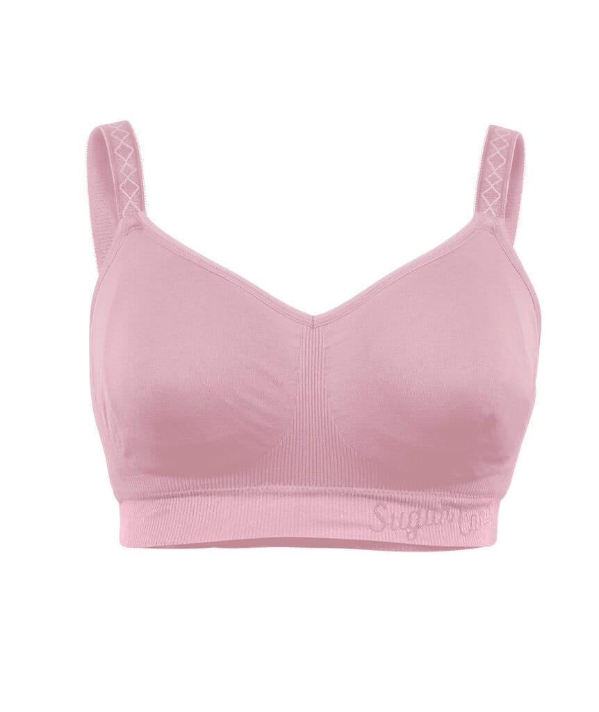 Shop Plus Size Wirefree Cooling Lounge Bra in Pink, Sizes 12-30