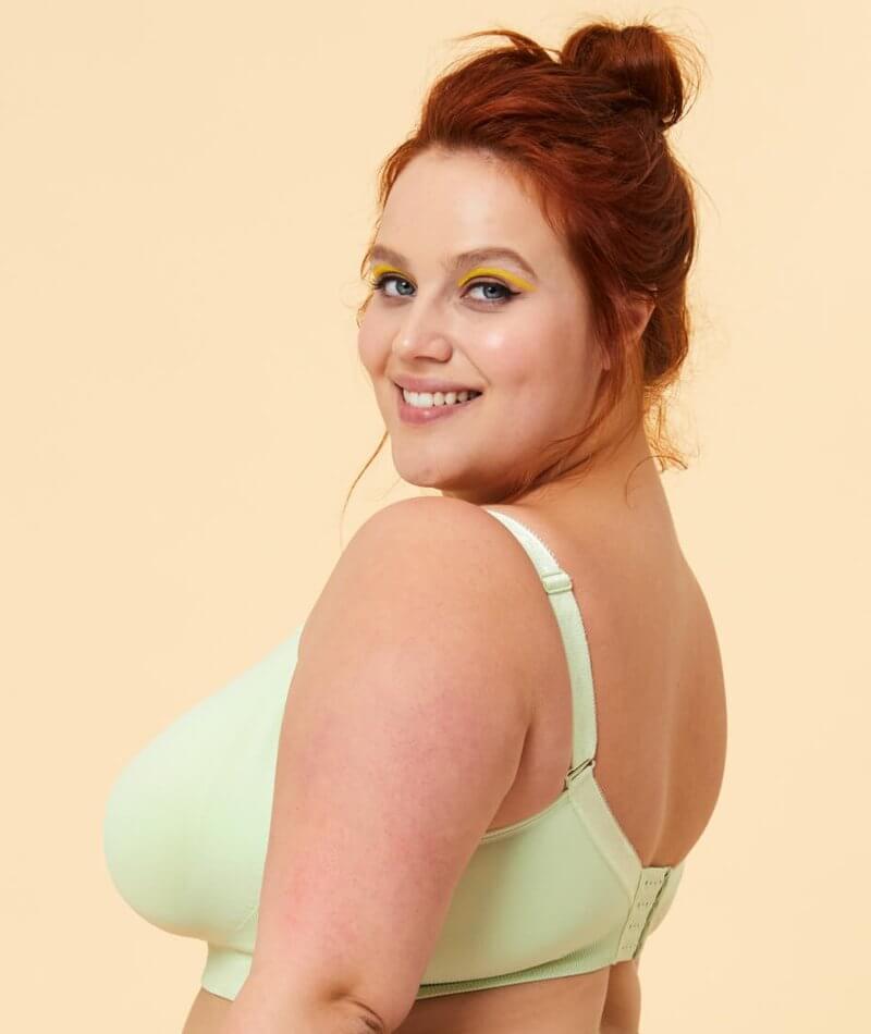 Sugar Candy Fuller Bust Seamless F-Hh Cup Wire-Free Lounge Bra - Mint -  Curvy