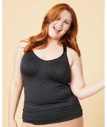 Sugar Candy Fuller Bust Seamless F-HH Cup Lounge Tank - Charcoal Sleep / Lounge 