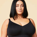 Sugar Candy Fuller Bust Seamless F-Hh Cup Wire-Free Lounge Bra - Black