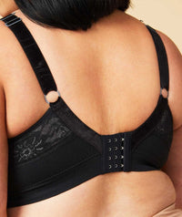 Sugar Candy Lux Fuller Bust Seamless F-HH Cup Lounge Bra - Black Bras 