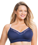 Sugar Candy Lux Fuller Bust Seamless F-HH Cup Nursing Bra - Navy Bras 