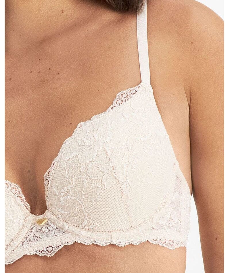 Temple Luxe by Berlei Lace Level 2 Push Up Bra - New Pastel Rose - Curvy