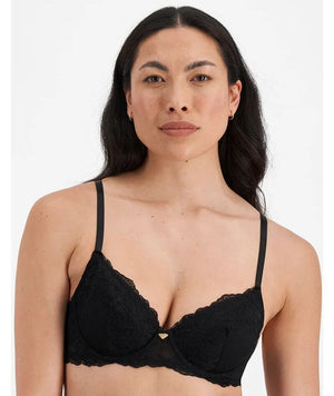 Temple Luxe by Berlei Lace Non-Contour Bra - Black/Nude Bras 