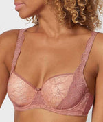 Triumph Amourette Charm Half-Cup Underwired Padded Bra - Rust Bras 