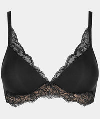 Triumph Amourette Charm Padded Wire-free Bra - Black Bras 