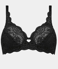 Triumph Amourette 300 Lacy Bra - Black Bras 