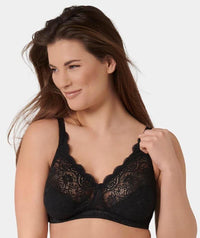 Triumph Amourette 300 Wire-Free Bra - Black Bras 10B 