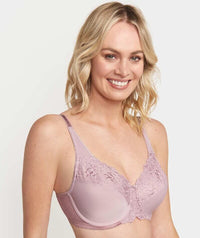 Triumph Embroidered Minimiser Bra 2-Pack - Lilac/Chocolate Mousse Bras 