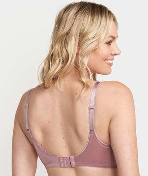 Triumph Embroidered Minimiser Bra 2 Pack - Lilac/Chocolate Mousse - Curvy