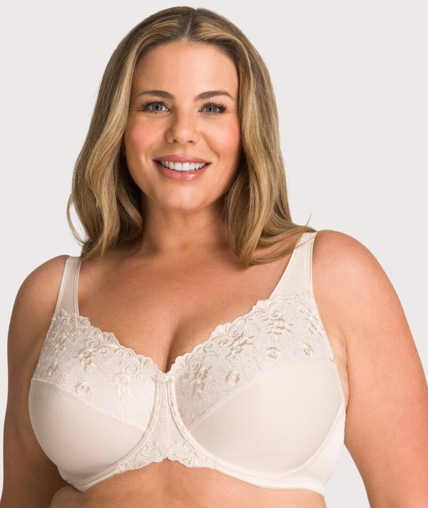 H&H Women's Cross Your Heart Wirefree Soft Cup Bra