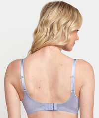 Triumph Embroidered Minimizer Bra - Silver Shadow Bras 