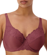 Triumph Embroidered Minimizer Bra - Smokey Russet Bras 