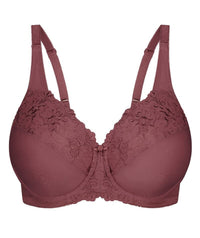 Triumph Embroidered Minimizer Bra - Smokey Russet Bras 