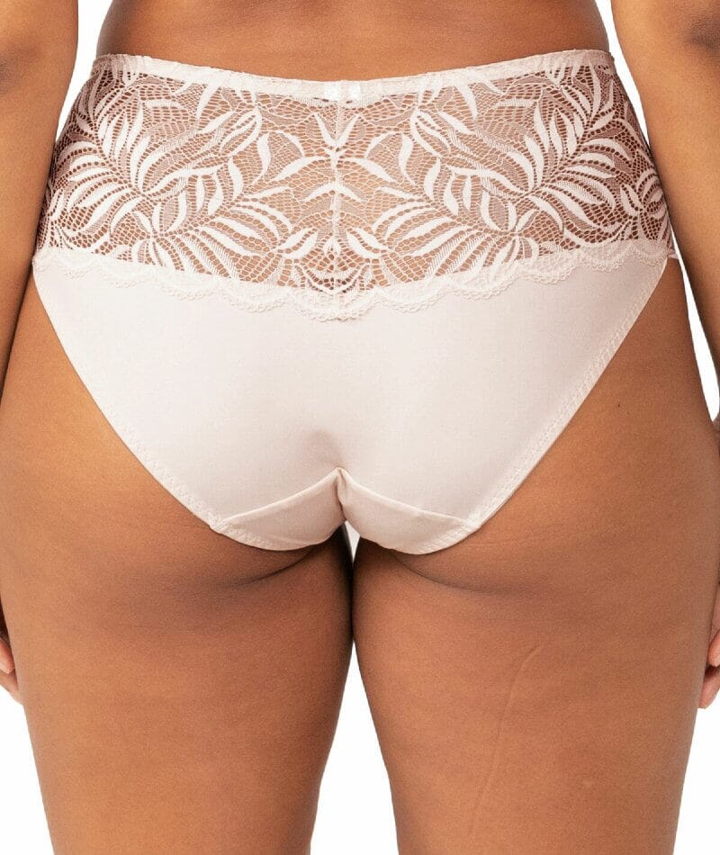 Triumph Essential Lace Maxi Brief - Nude Pink Knickers 