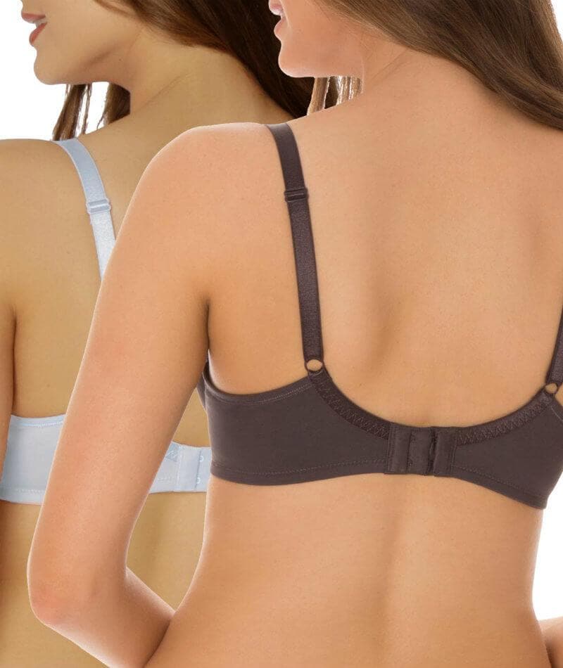 Triumph Gorgeous Luxury T-Shirt 2-Pack Bra - Blue/Grey Bras 