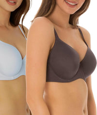 Triumph Gorgeous Luxury T-Shirt 2-Pack Bra - Blue/Grey Bras 