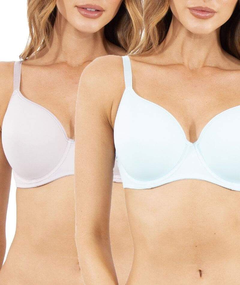 Triumph Gorgeous Luxury T-Shirt 2-Pack Bra - Skintone/Turquoise Bras 