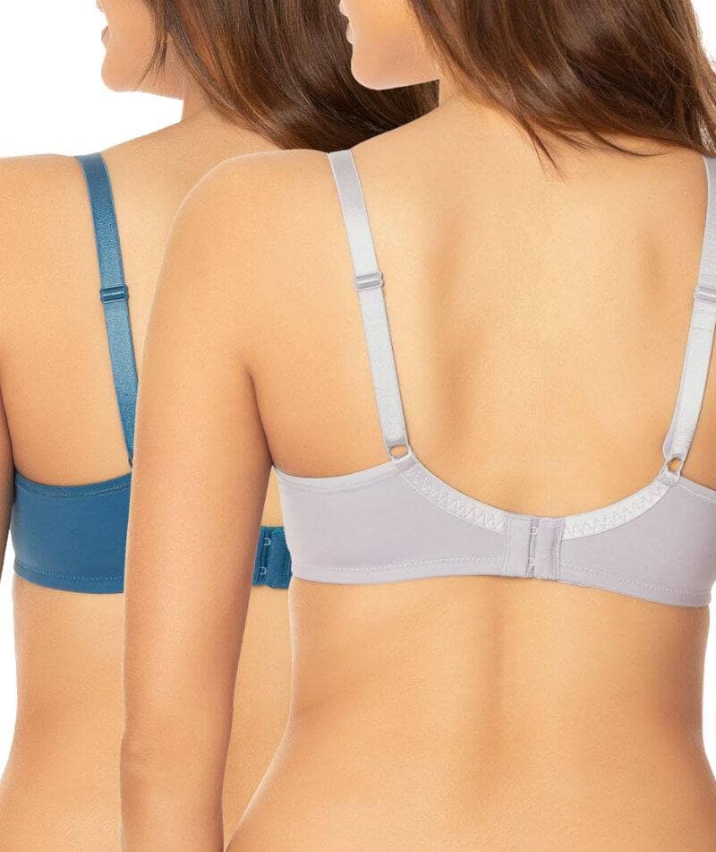 Triumph Gorgeous Luxury T-Shirt 2-Pack Bra - Turquoise/Grey Bras 