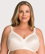 Triumph Kiss of Cotton Wire Free Bra - Fresh Powder Bras 16C 