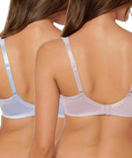 Triumph Lacy Minimizer 2-Pack Bra - Grey/Blue Bras 