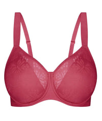 Triumph Lacy Minimizer 2 Pack Bra - Red-Dark Combination Bras 