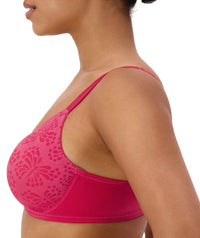 Triumph Lacy Minimizer 2 Pack Bra - Red-Dark Combination Bras 