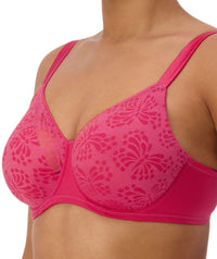 Triumph Lacy Minimizer 2 Pack Bra - Red-Dark Combination Bras 