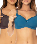 Triumph Mamabel Smooth Maternity Bra 2 Pack - Smoke/Peacock Bras 