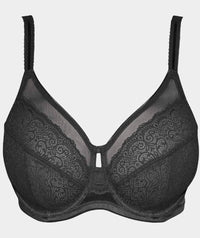 Triumph Sheer Underwired Bra - Black Bras 