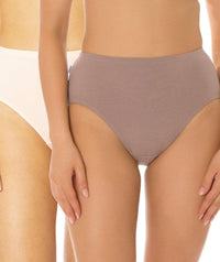 Triumph Sloggi Hikini 2 Pack Midi Brief - Pink/Brown Knickers 