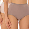 Sloggi Maxi Brief 2 Pack - Pink/Brown