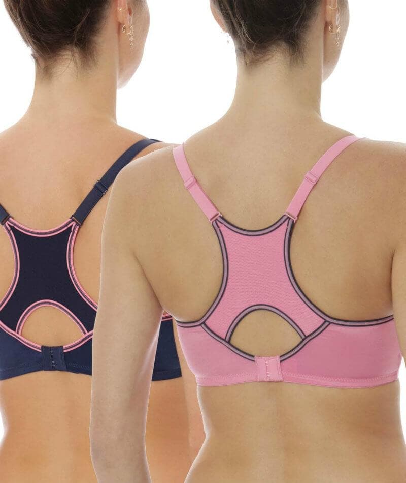 Triumph Triaction Racerback 2 Pack - Blue/Pink Bras 