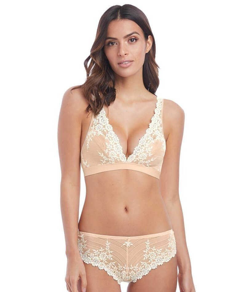 Wacoal Embrace Lace Soft Cup Bra, Naturally Nude/Ivory, Size 34, from Soma
