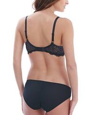 Wacoal Lace Affair Contour Bra - Black/Graphite Bras 